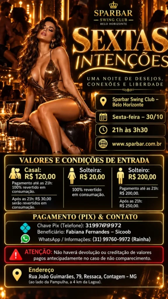 Sextas Intenções — 30/10